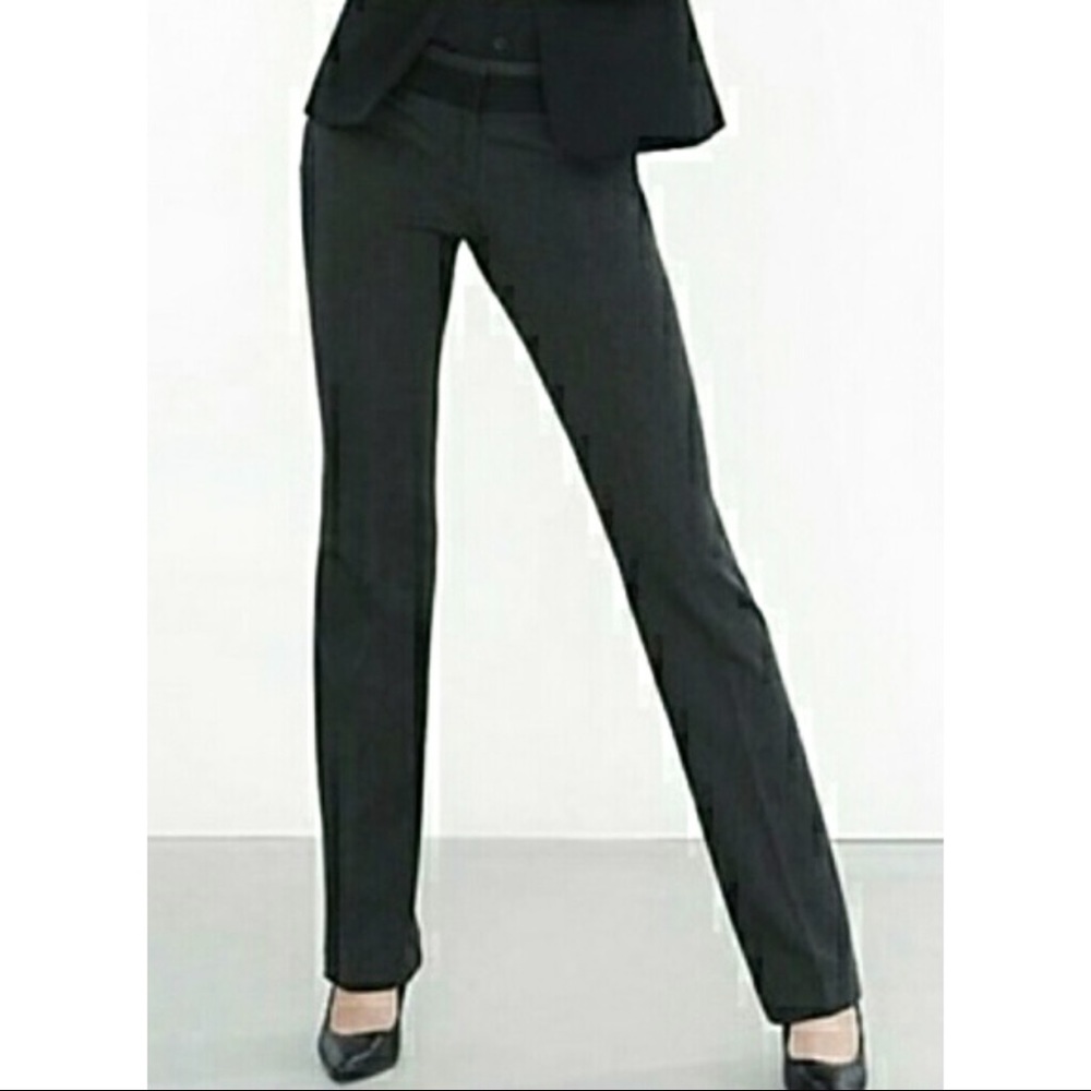 EXPRESS Editor Mid Rise Black Trim Pant